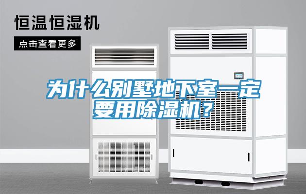为什么别墅地下室一定要用除湿机？
