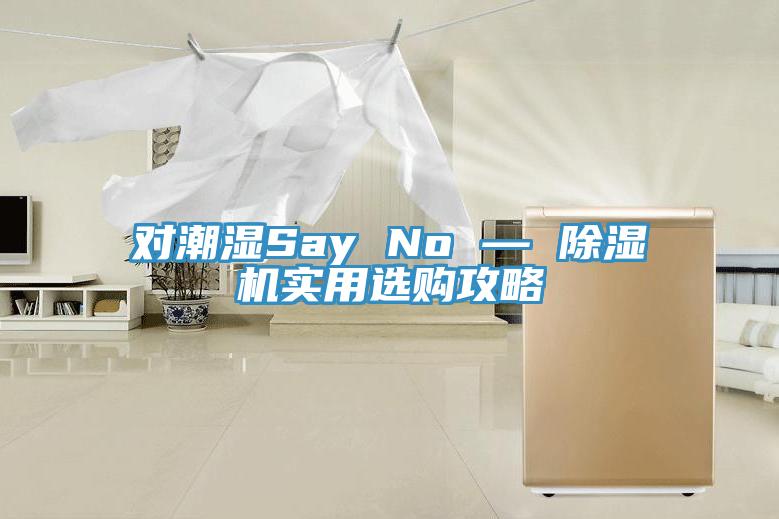 对潮湿Say No — 除湿机实用选购攻略