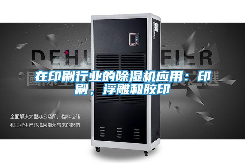 在印刷行业的除湿机应用：印刷，浮雕和胶印