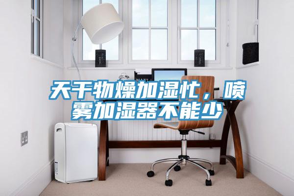 天干物燥加湿忙，喷雾加湿器不能少