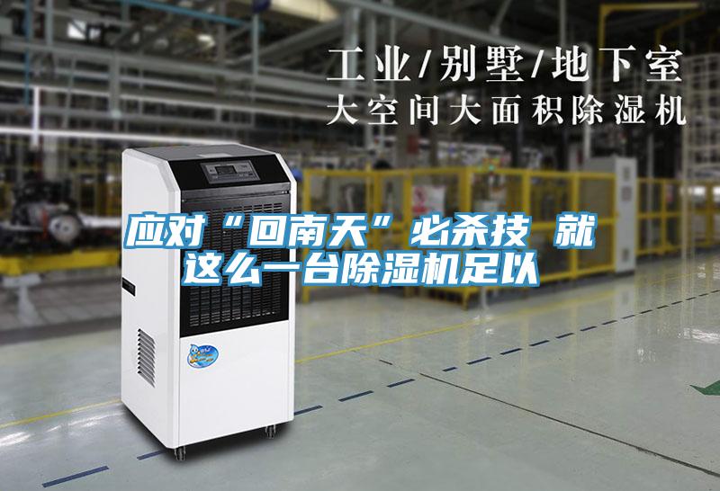 应对“回南天”必杀技 就这么一台除湿机足以