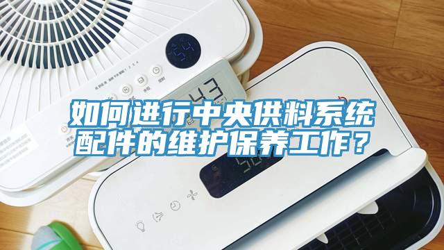 如何进行中央供料系统配件的维护保养工作？
