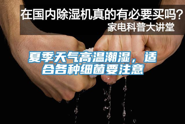 夏季天气高温潮湿，适合各种细菌要注意