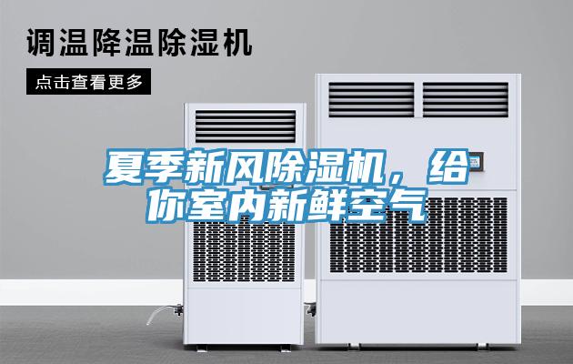夏季新风除湿机，给你室内新鲜空气