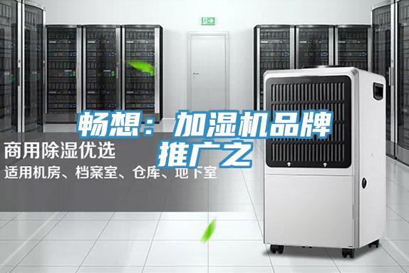 畅想：加湿机品牌推广之