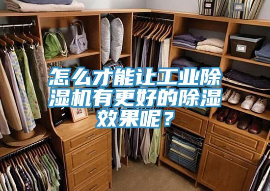 怎么才能让工业除湿机有更好的除湿效果呢？