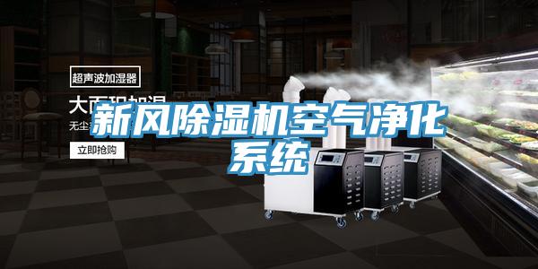 新风除湿机空气净化系统