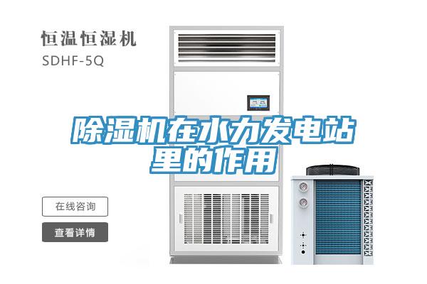 除湿机在水力发电站里的作用