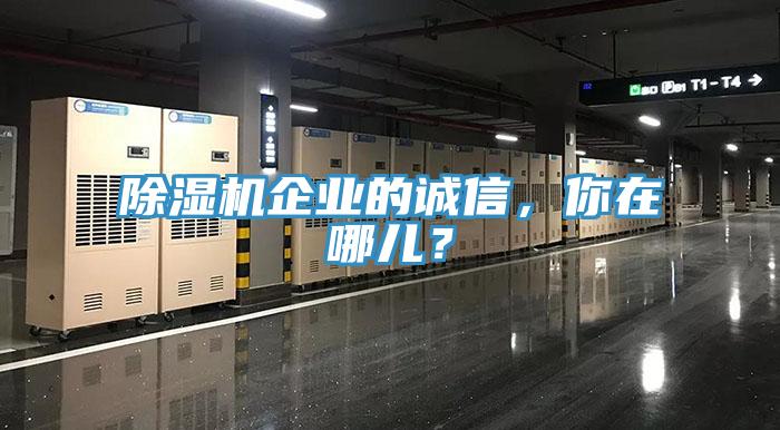 除湿机企业的诚信，你在哪儿？