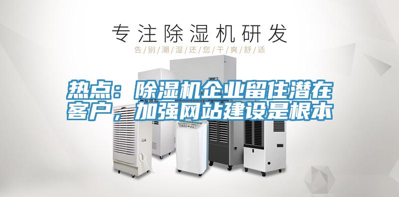 热点：除湿机企业留住潜在客户，加强网站建设是根本