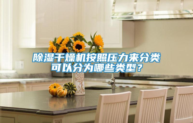 除湿干燥机按照压力来分类可以分为哪些类型？