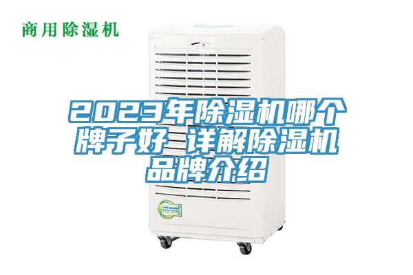 2023年除湿机哪个牌子好 详解除湿机品牌介绍
