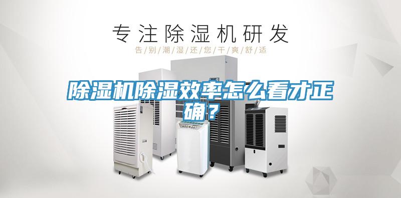 除湿机除湿效率怎么看才正确？