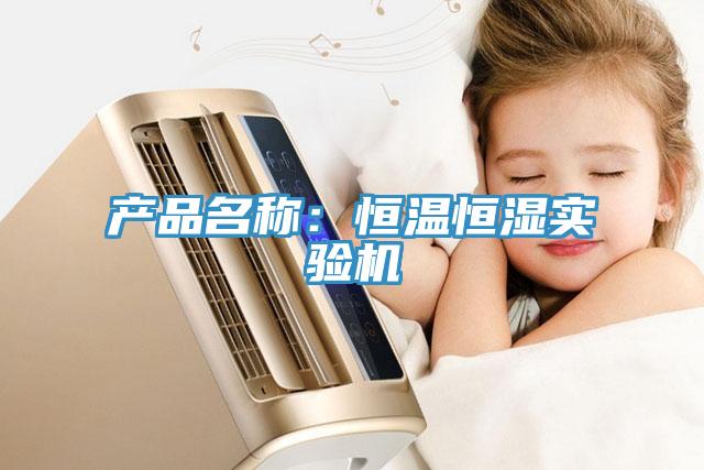 产品名称：恒温恒湿实验机