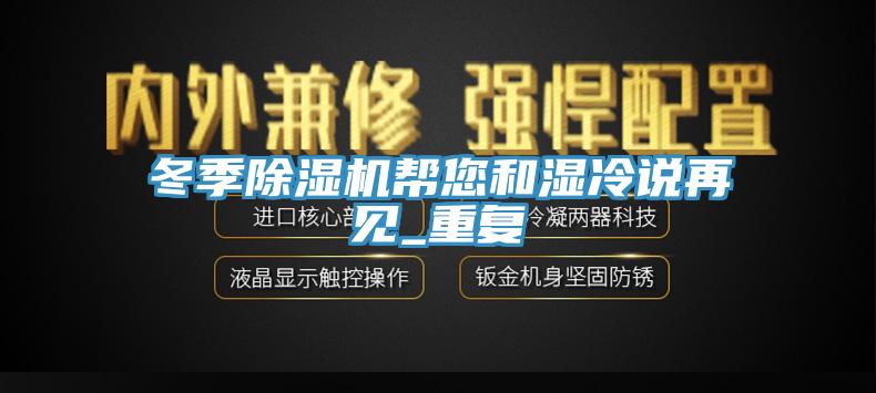 冬季除湿机帮您和湿冷说再见_重复