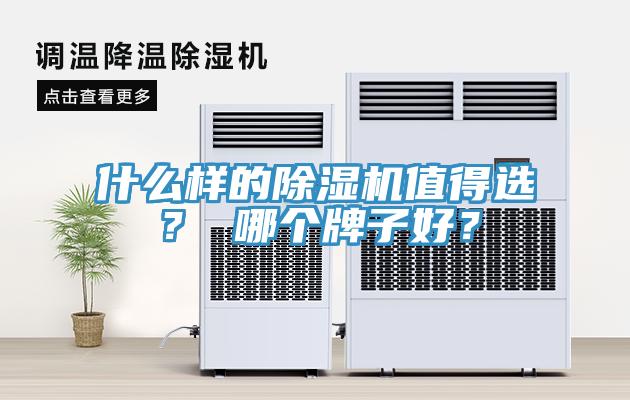 什么样的除湿机值得选？ 哪个牌子好？