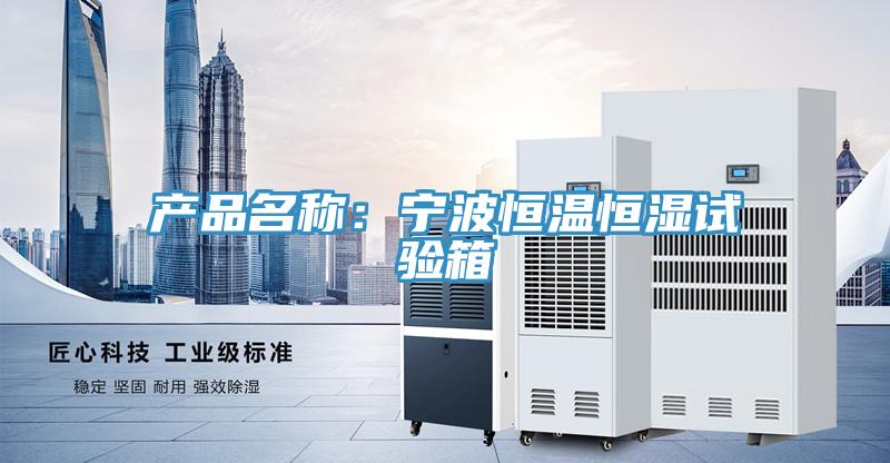 产品名称：宁波恒温恒湿试验箱