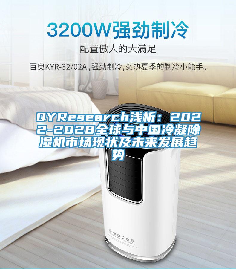QYResearch浅析：2022-2028全球与中国冷凝除湿机市场现状及未来发展趋势