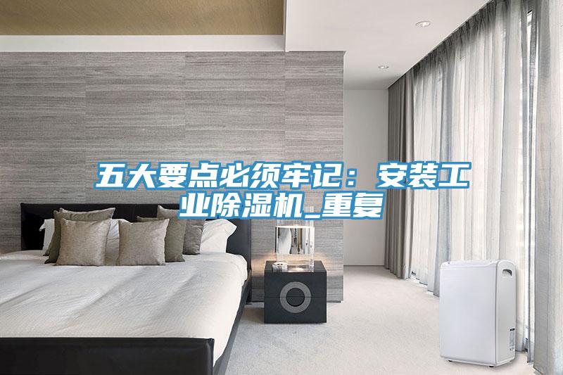五大要点必须牢记：安装工业除湿机_重复