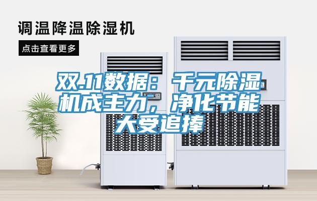 双.11数据：千元除湿机成主力，净化节能大受追捧