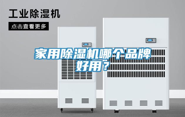 家用除湿机哪个品牌好用？