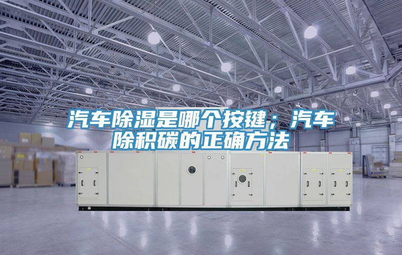 汽车除湿是哪个按键；汽车除积碳的正确方法
