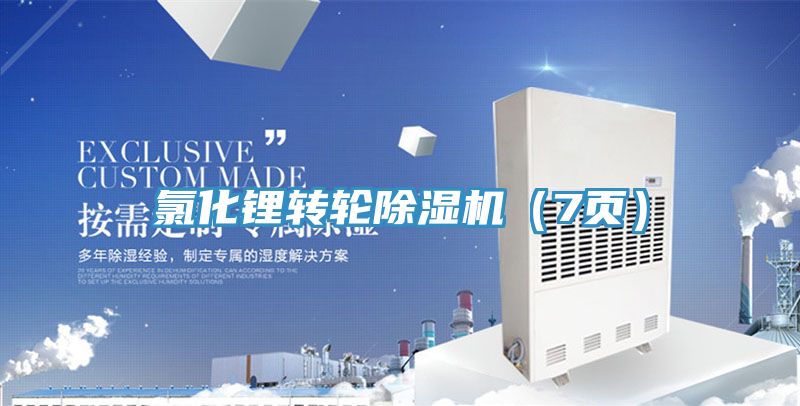 氯化锂转轮除湿机（7页）