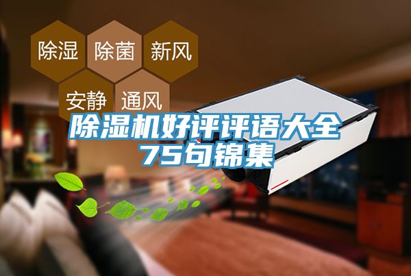 除湿机好评评语大全75句锦集