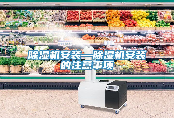 除湿机安装—除湿机安装的注意事项