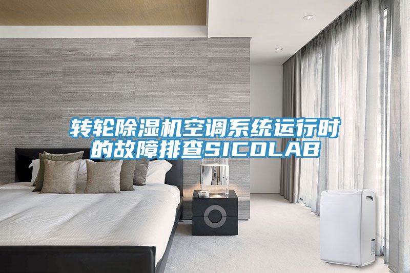 转轮除湿机空调系统运行时的故障排查SICOLAB