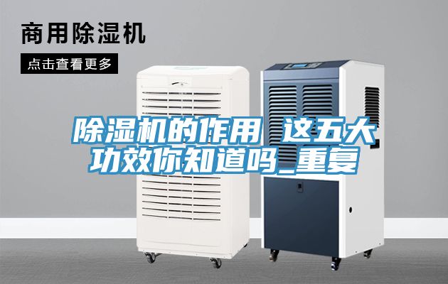 除湿机的作用 这五大功效你知道吗_重复